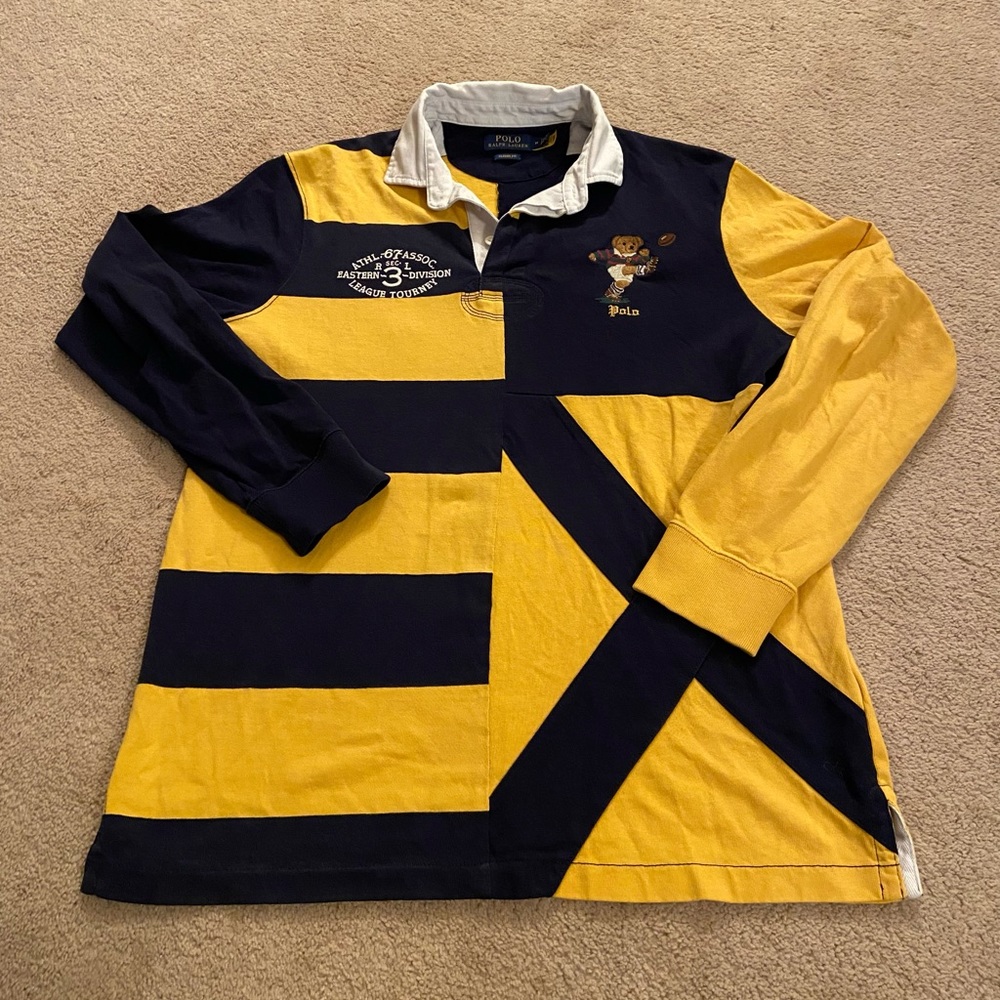 Polo Ralph Lauren classic kicker bear rugby collared shirt